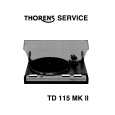 THORENS TD115MKII Service Manual
