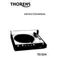 THORENS TD524 Owners Manual