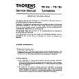 THORENS TD115 Service Manual
