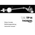 THORENS TP14 Owners Manual